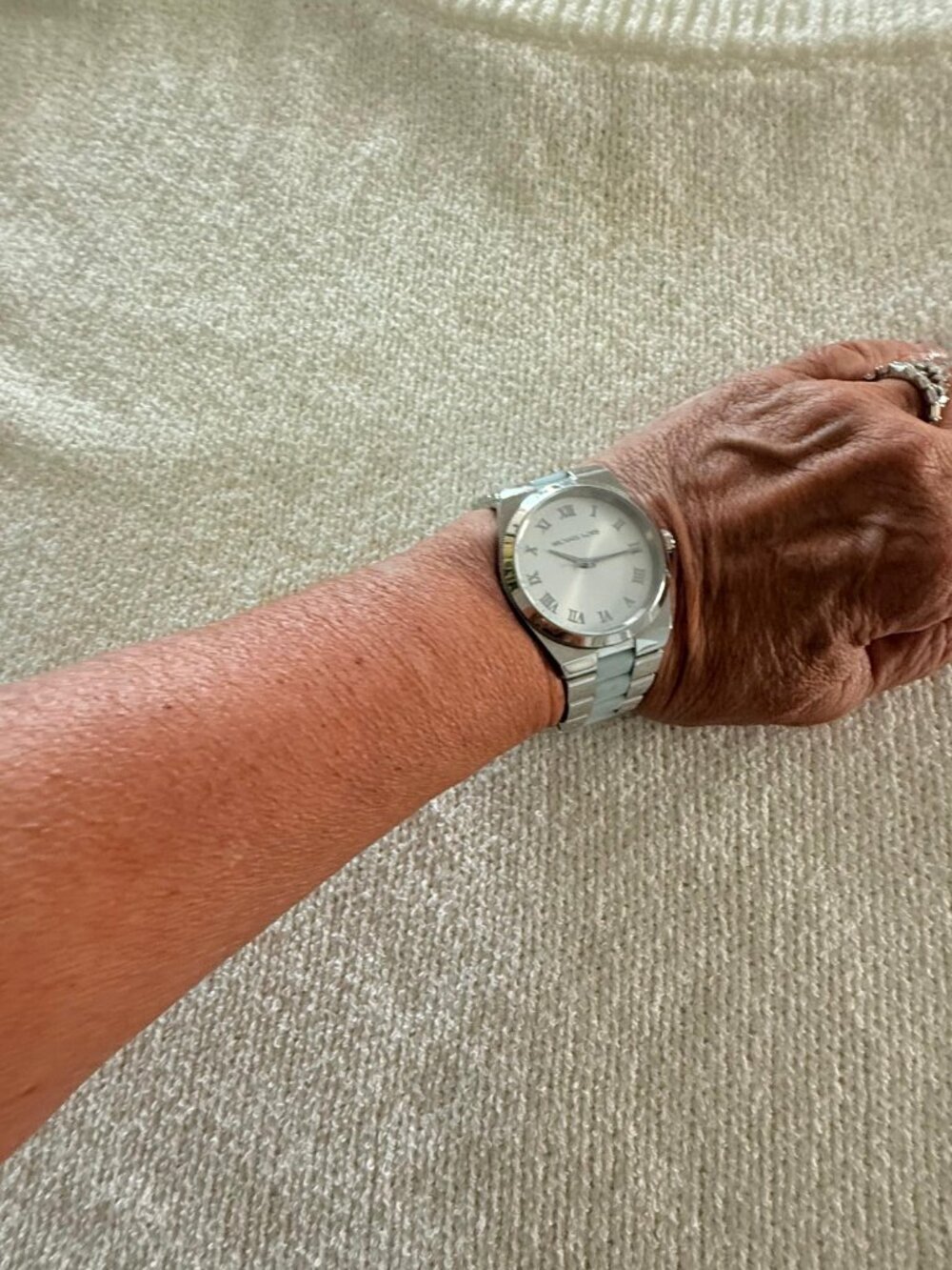 Michael Kors Silver & Light Blue Stainless Steel Watch MK-6150 - Picture 6 of 8